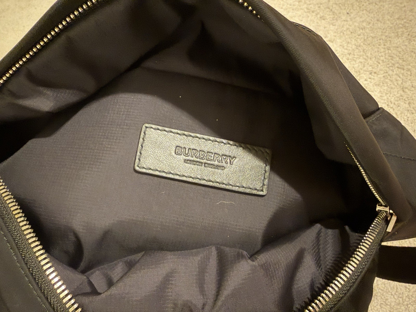 Burberry Belt Bag Nylon Strap Black