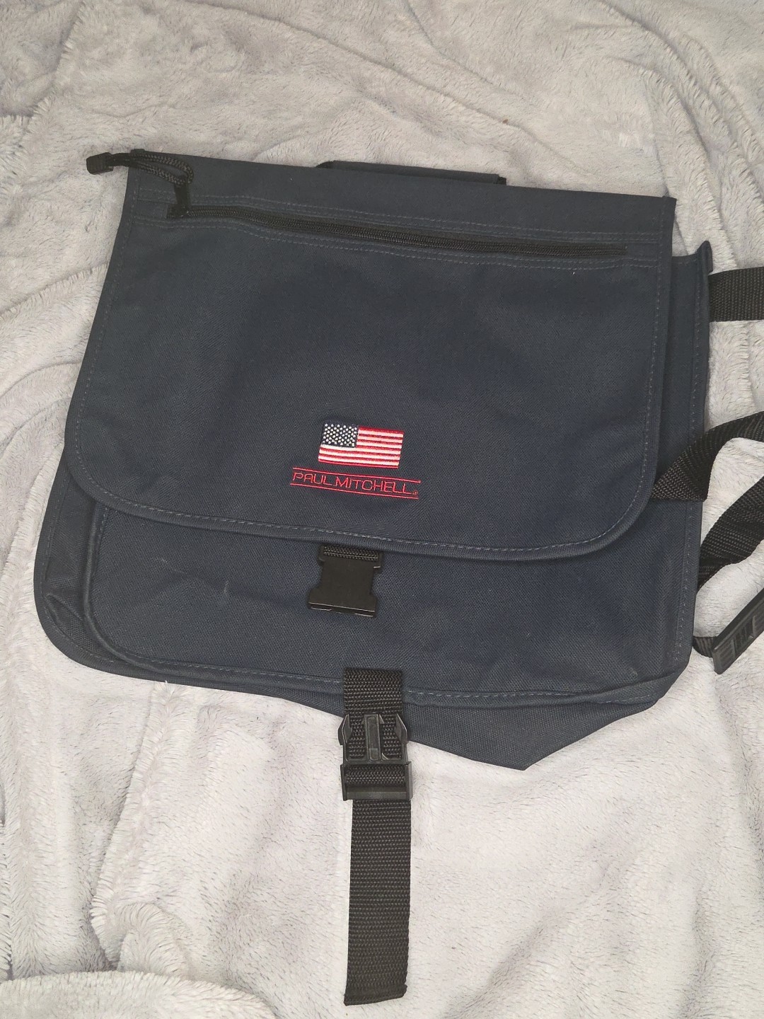 Paul Mitchell Promotional Messenger Bag Navy Blue Shoulder Strap