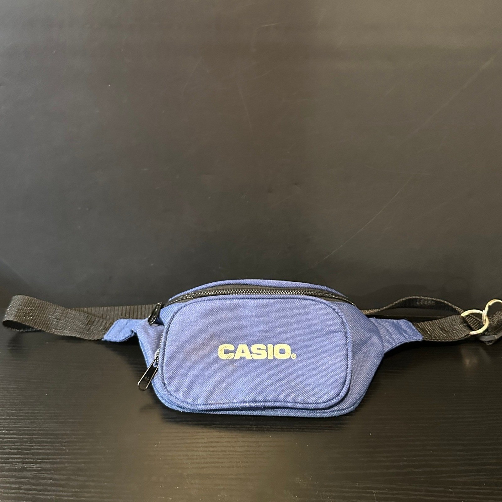 Vintage Casio Blue Canvas Fanny Pack Waist Bag Retro Promo G-Shock Era