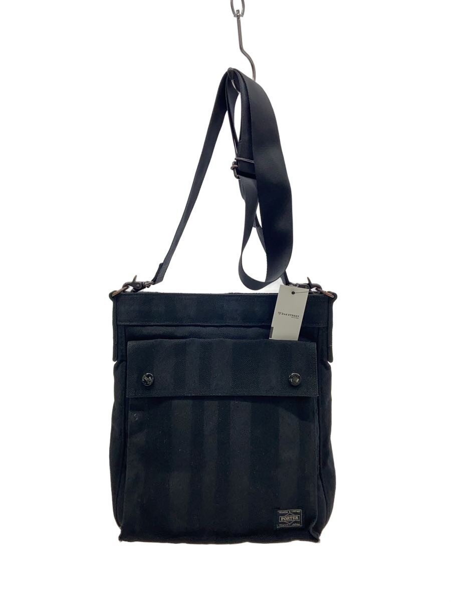 Authentic PORTER Black Shoulder Bag 7cm Deep 30cm Height 24cm Width