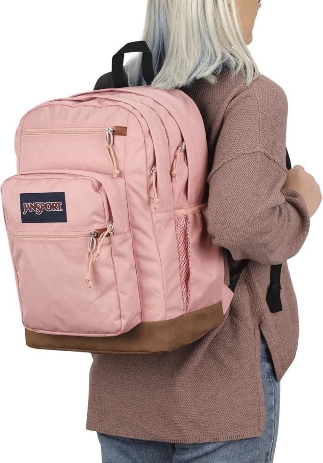 JanSport Cool Student Laptop Backpack – Misty Rose Pink