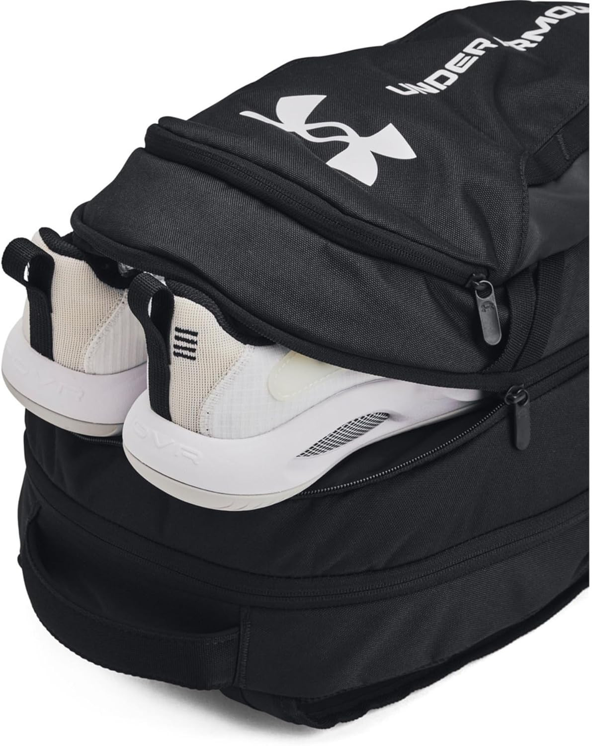 Unisex-Adult Hustle 6.0 Backpack, (002) Black/Black/White, One Size Fits Most