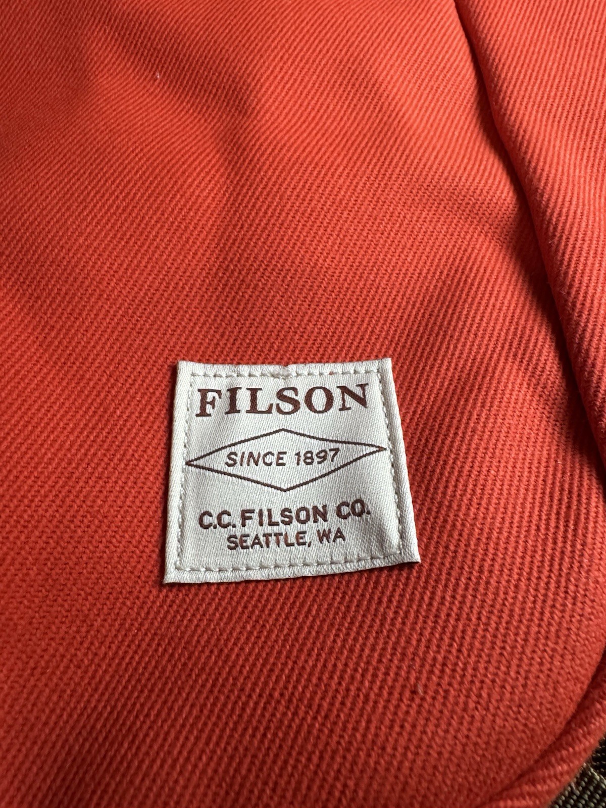 Filson Rugged Twill Bandera Backpack | Mackinaw Red | Made in USA | Discontinued