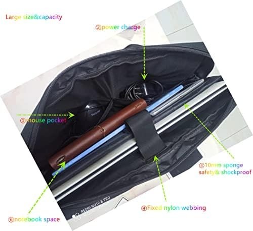 18 Inch Laptop Bag, Expandable Briefcase, Computer Bag Men Black-18.4 Inch