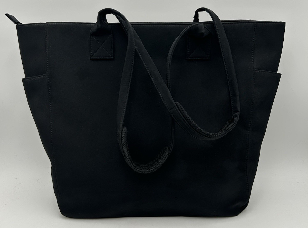L.L. Bean Large Black Computer Shoulder Tote Bag Multiple Pockets Professional