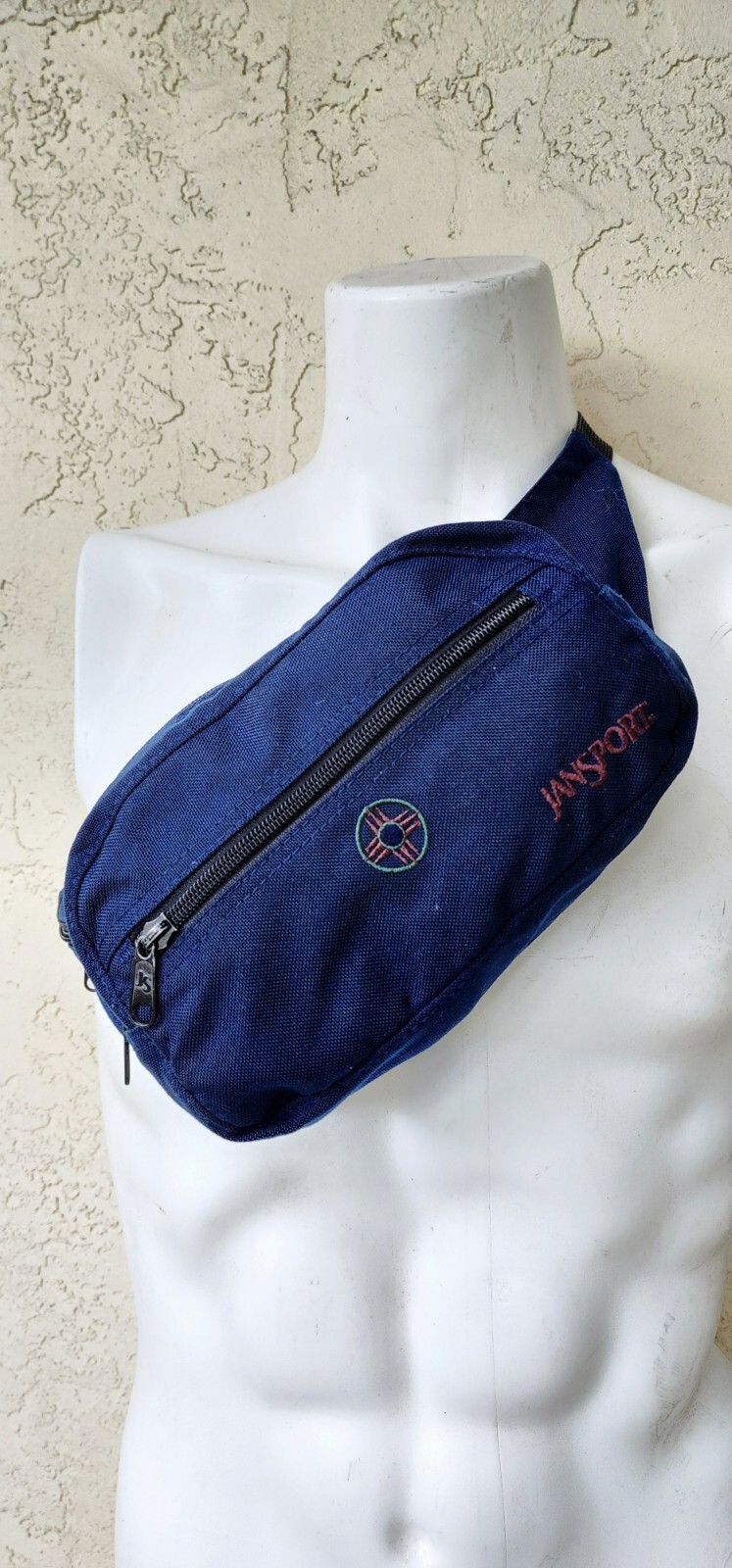 Jansport Fanny Pack Black Belt Bag Navy Blue 9×6