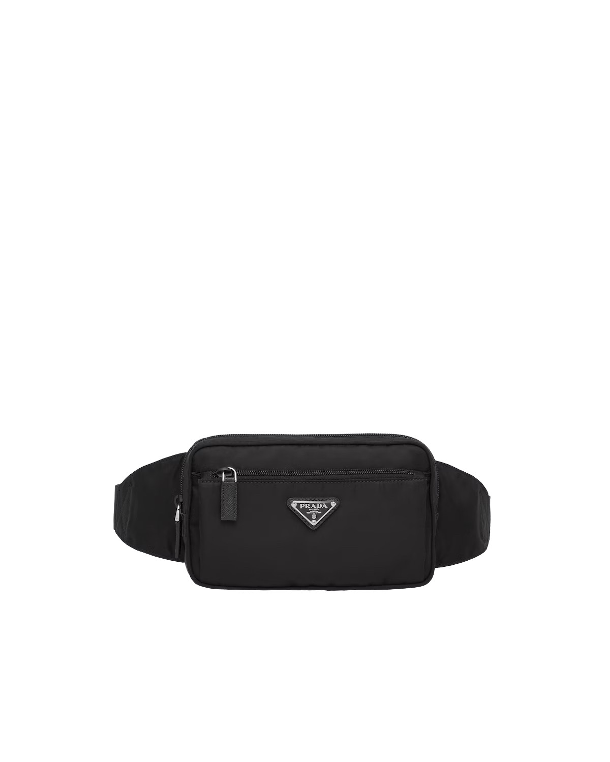 PRADA Re-Nylon And Saffiano Leather $1590 Black Belt Bag New & Authentic