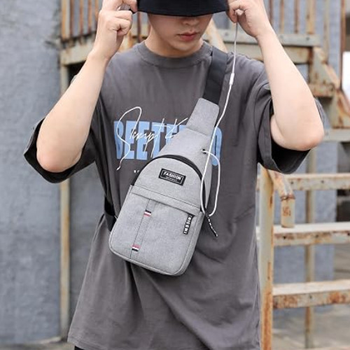 Sling Bag for Men, Multipurpose Cross Body Chest Bag Small Sling Backpack