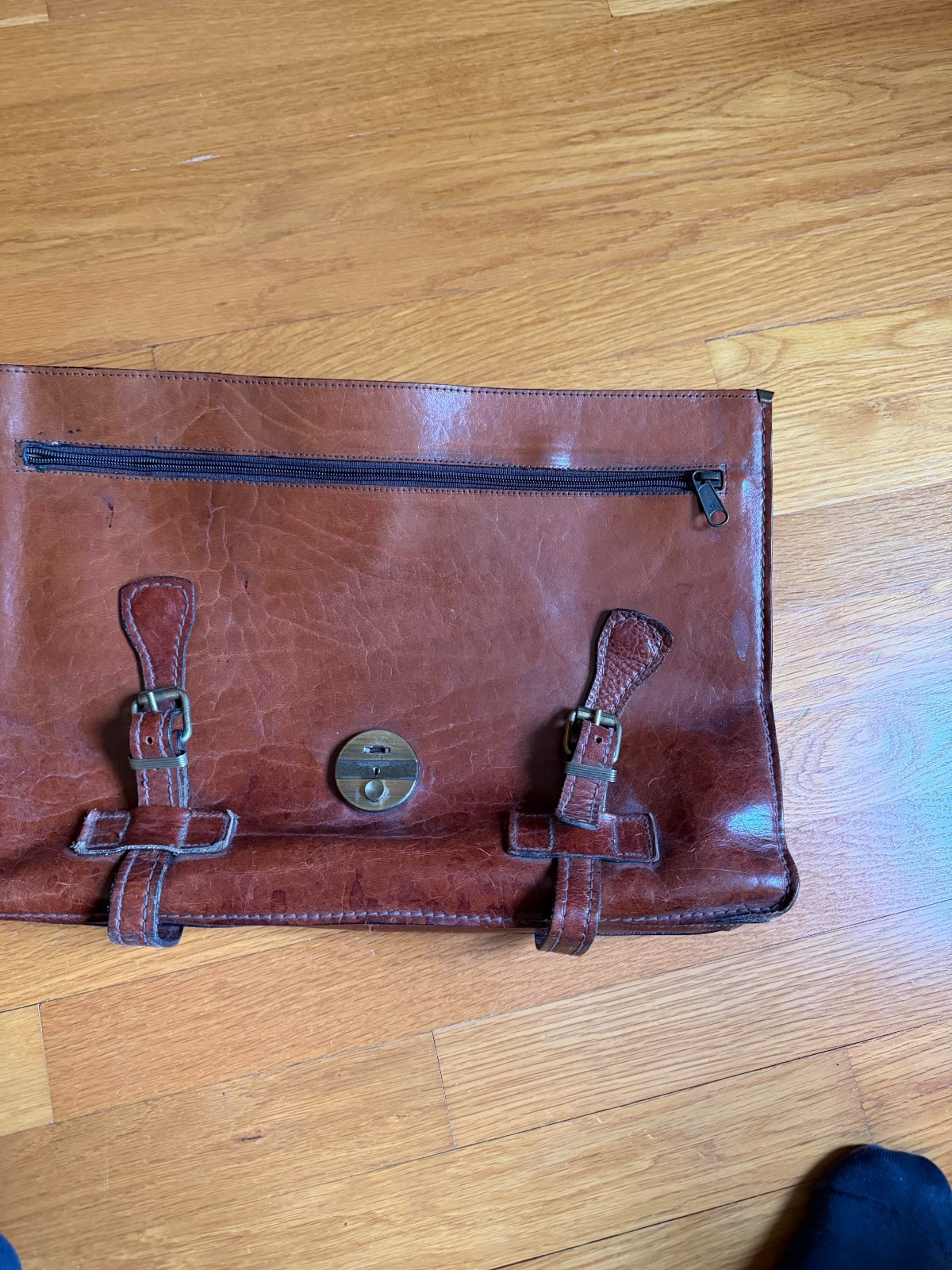 Vintage Italian Leather Briefcase Messenger Bag – Made in Florence
