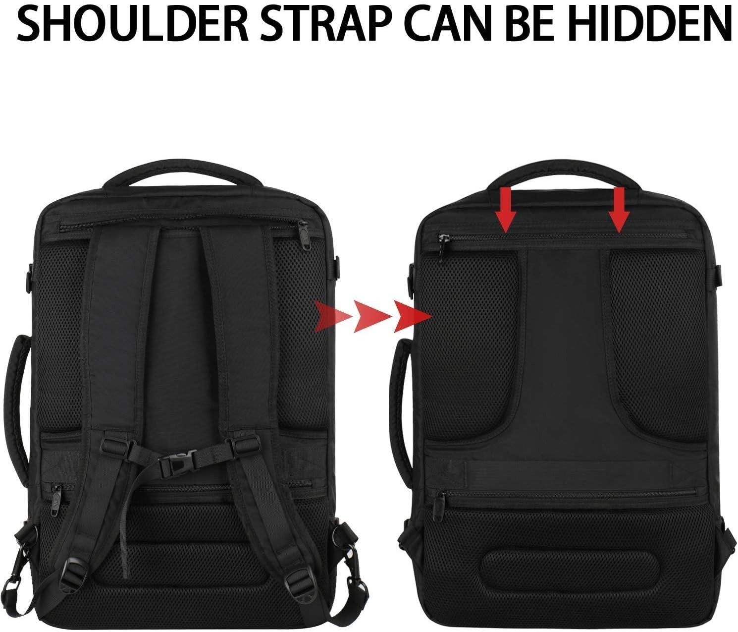 TRAVEL BACKPACK CARRY ON 40L Extra Large Expandable Luggage Suitcase Flight Bag