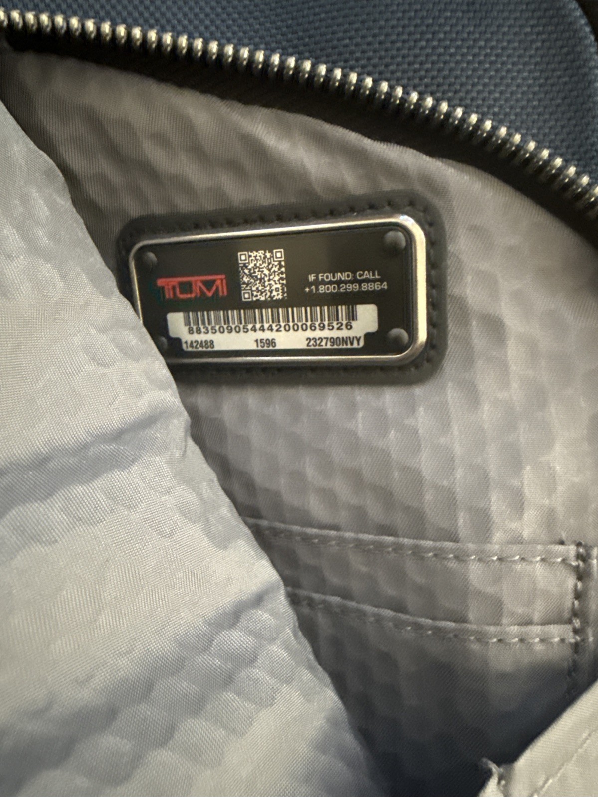 Tumi Alpha Bravo Academy Nylon Briefcase Navy Blue Messenger Brief Bag $550