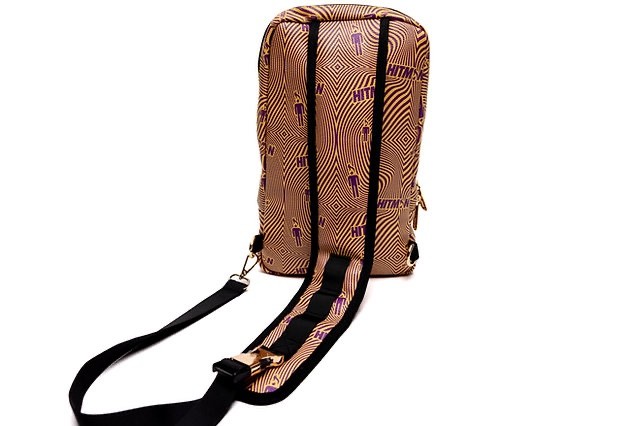 Hitman Crossbody Luxury Slingbag. Vegan leather, ripple print, suede interior!
