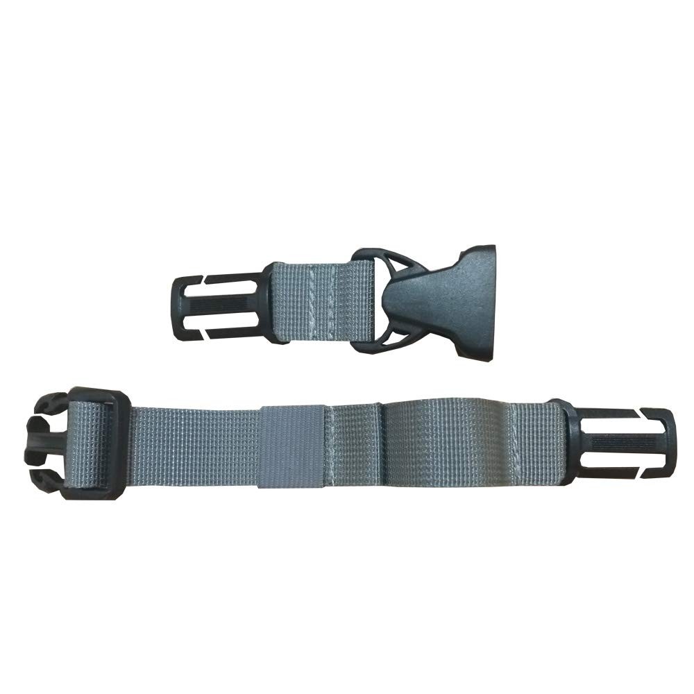 Gray Backpack Chest Strap, HDHYK, Nylon, Fits 1 inch Webbing, Adjustable