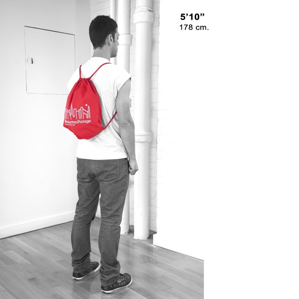 Manhattan Portage Drawstring Backpack Red