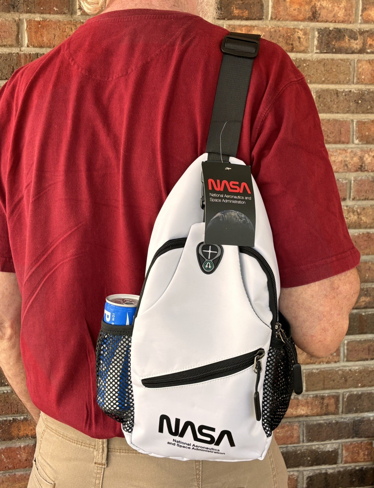 NASA Crossbody Sling Bag Shoulder Bag for Men Women NWT Free Shipping