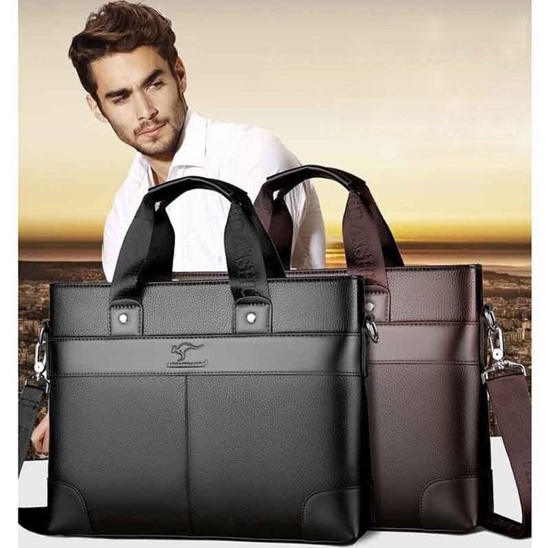 New Mens Briefcase Leather Business Totes Messenger Bag Laptop Handbag
