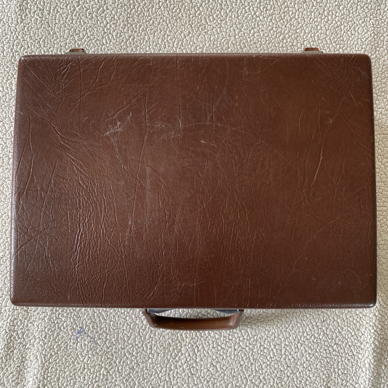 Vintage Samsonite Classic IV Hard Shell Attache Brief Case Brown With Key Locks