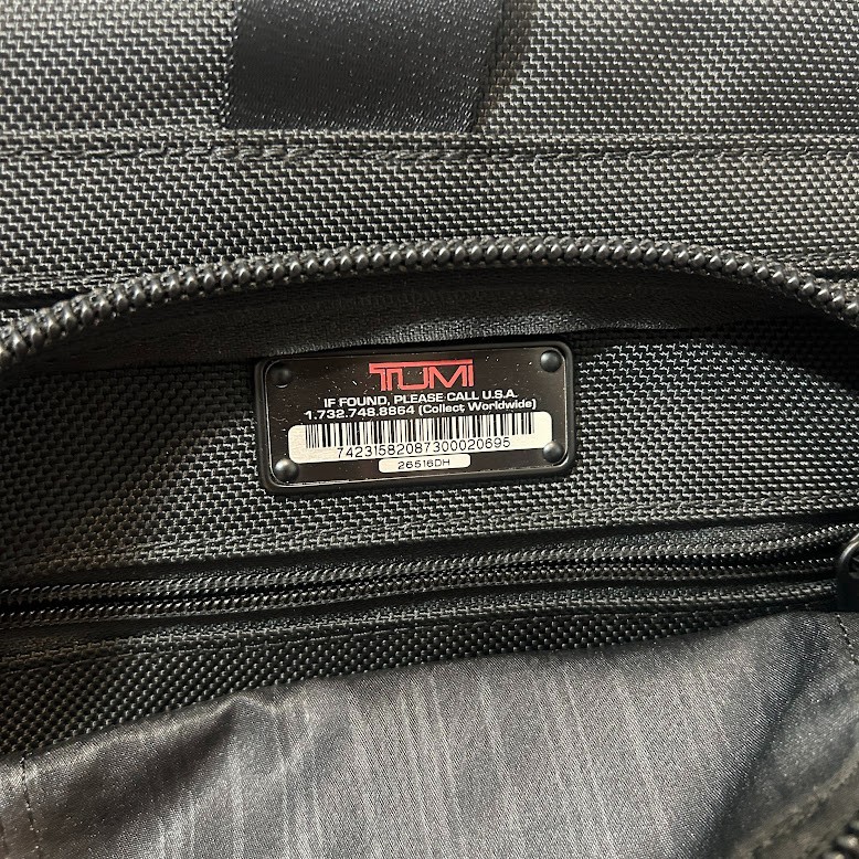 TUMI Alpha 2 T-Pass Medium Screen Laptop Brief Laptop Briefcase Bag Carry On