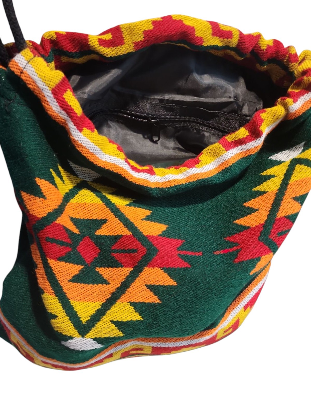 Drawstring Sack Pack Southwest Style Cotton Travel Backpack Foldable USA SELLER