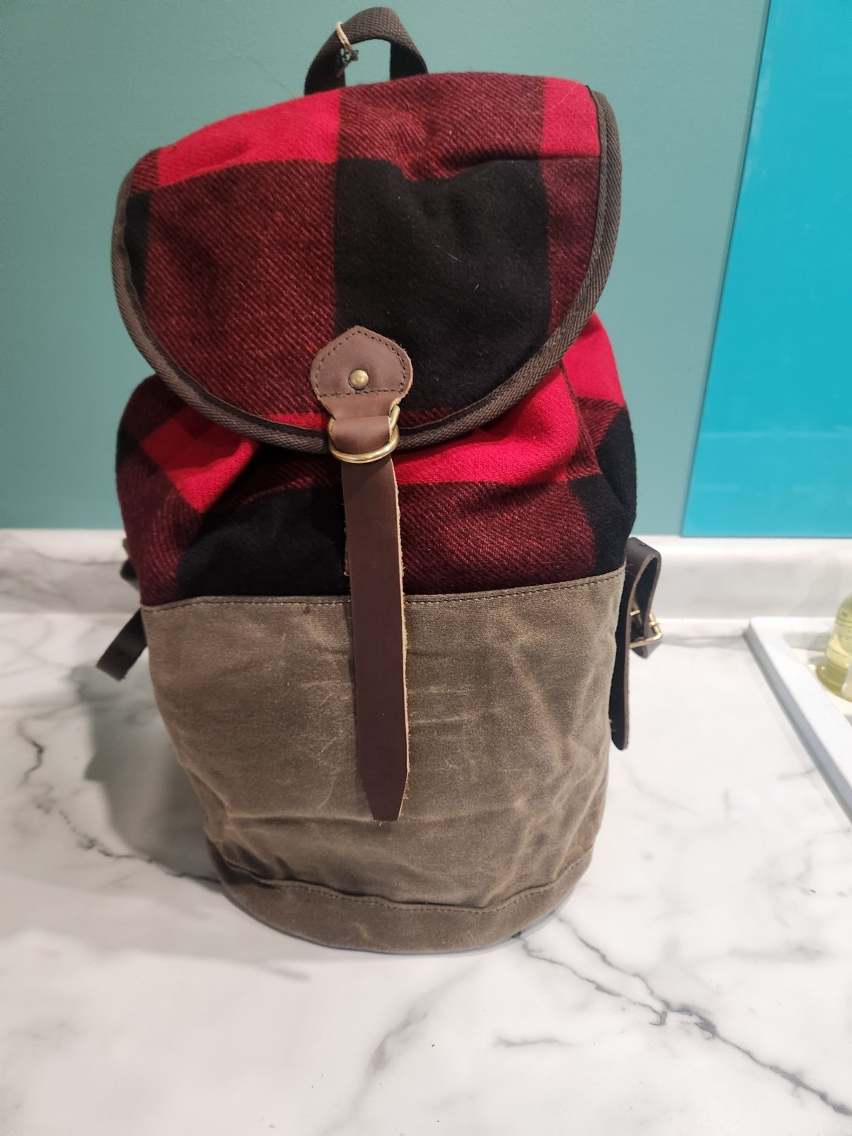 Woolrich Canvas And Wool Summit Pack.
