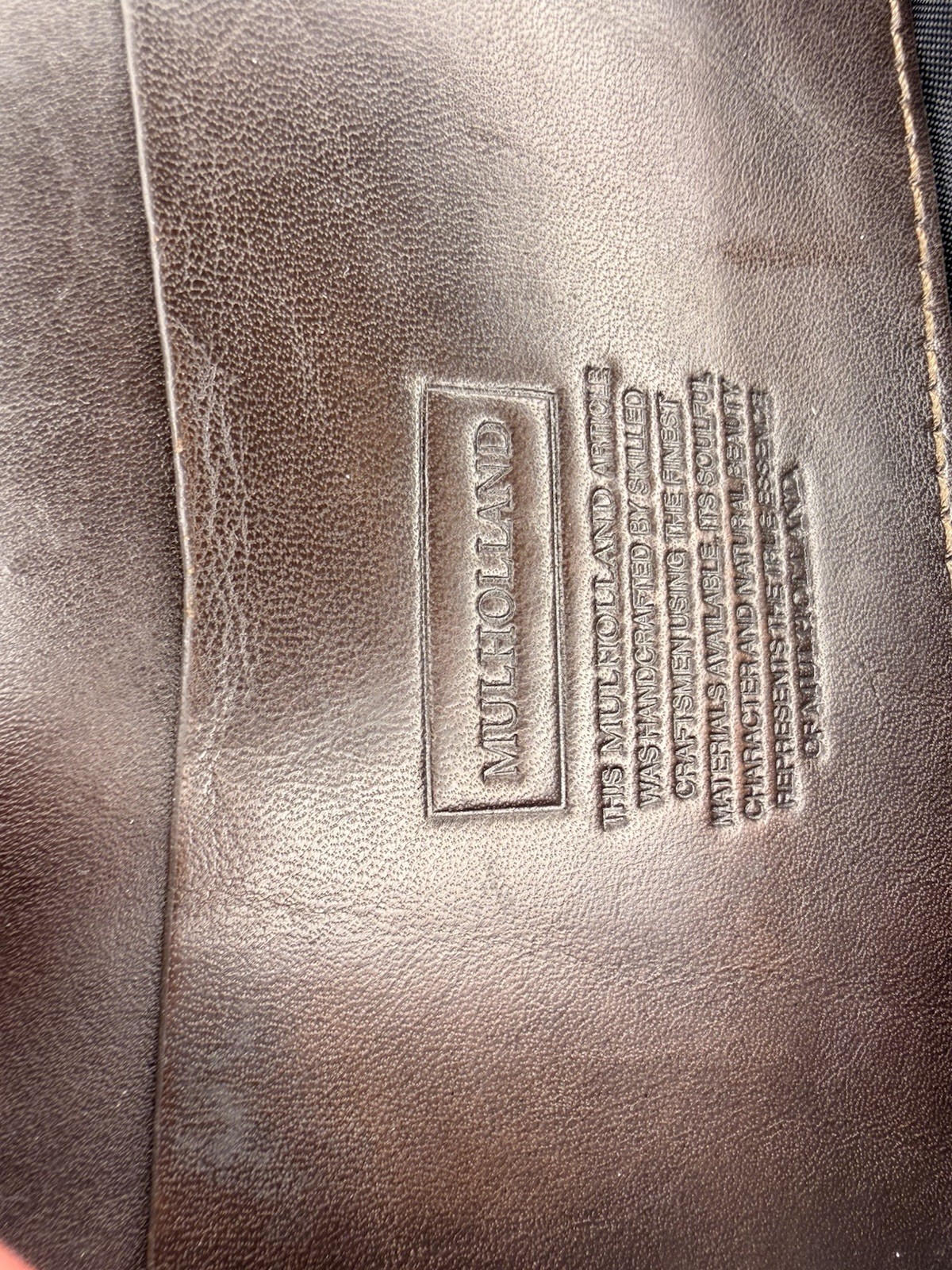 Mulholland Men’s Brown Briefcase/Document Case Zip Top Handle Adjustable Strap