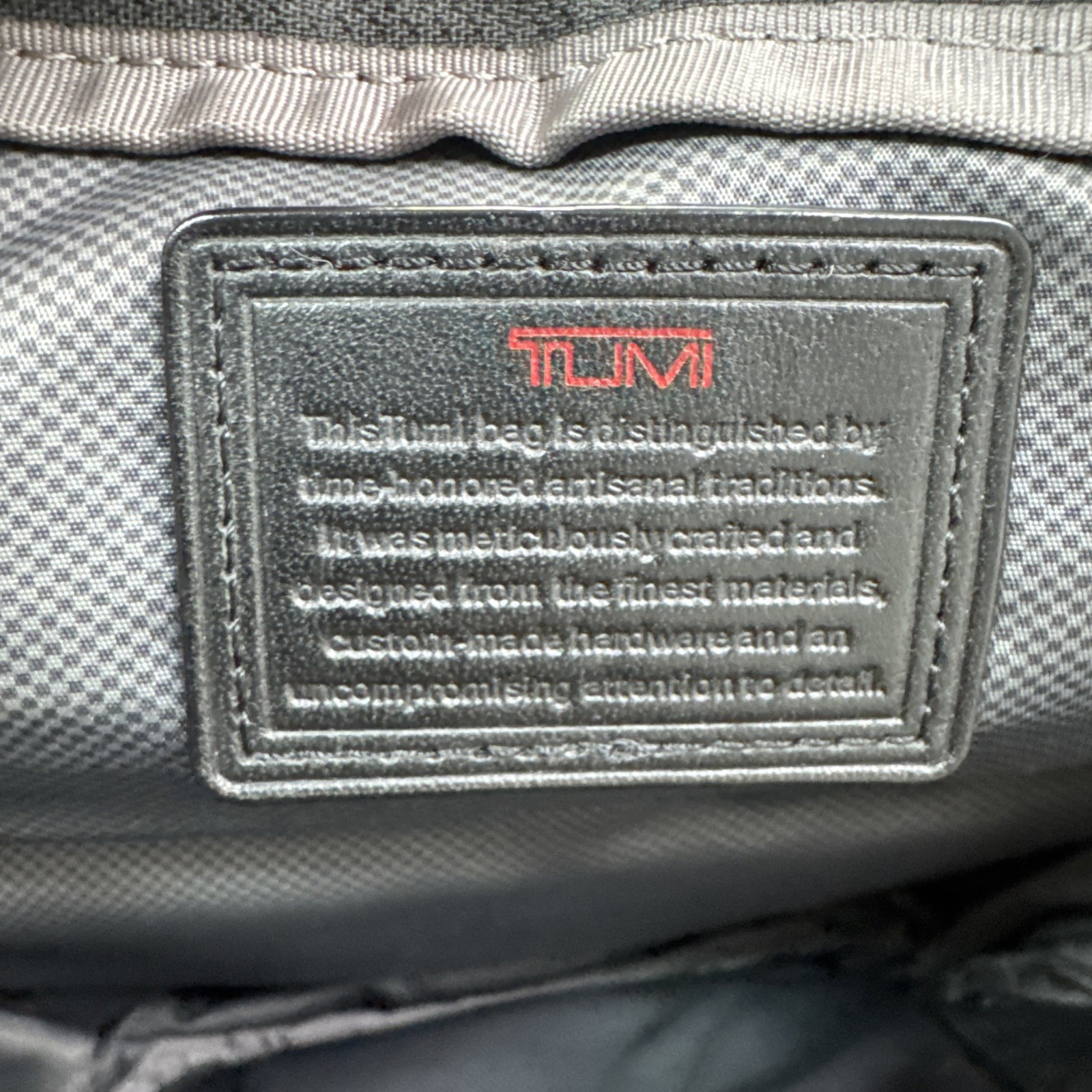 TUMI Alpha 2 22116D2 Black Ballistic Nylon Crossbody Bag Travel Shoulder Bag