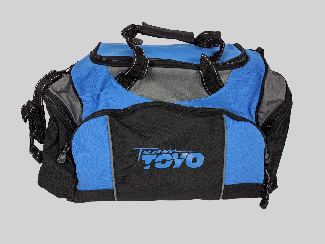 Team Toyo Duffle Bag – Gym, Travel – Heavyweight – Blue Black – 21″ Long x 12.5″