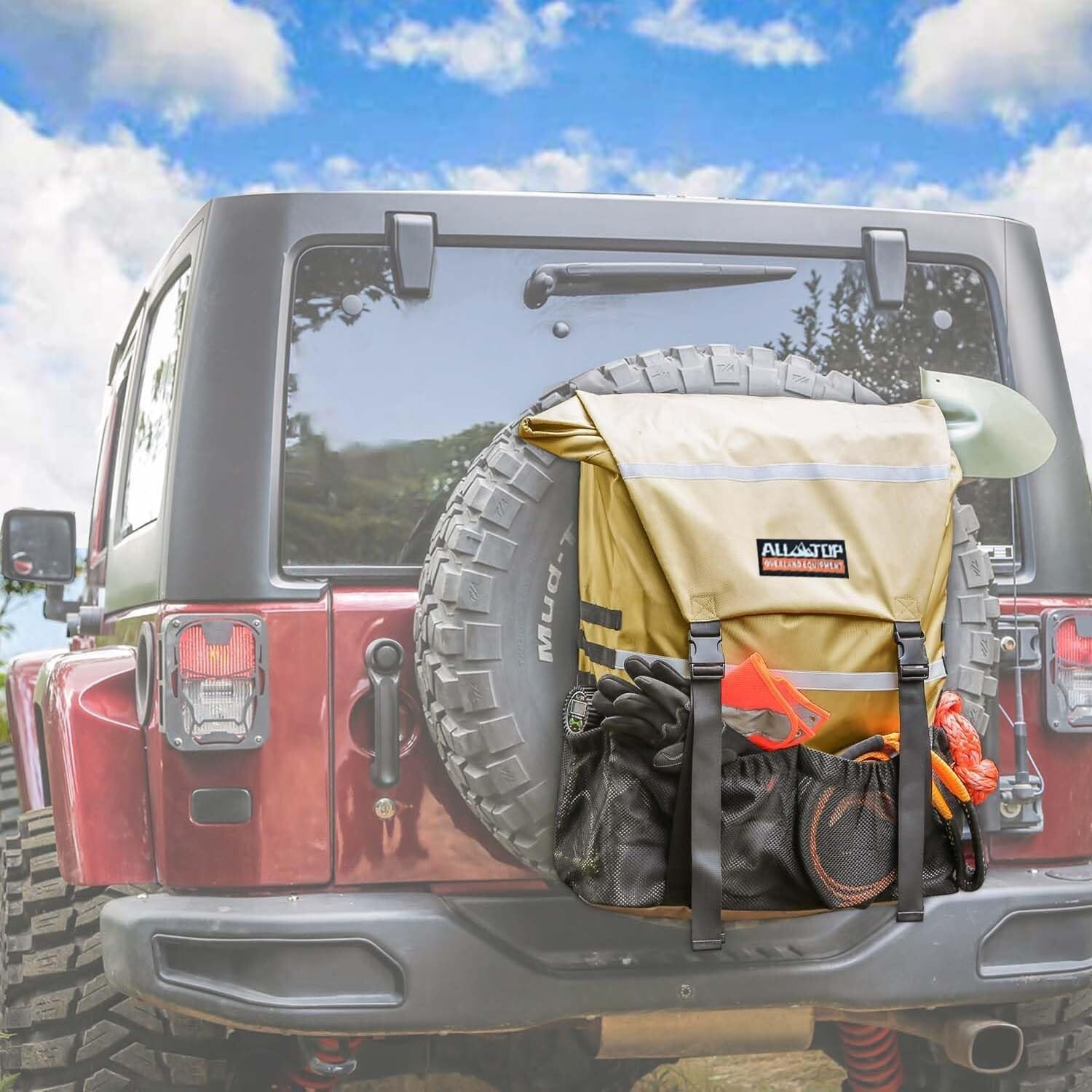 Compact Water-Resistant Spare Tire Trash Bag – Ideal for Camping & Overlanding