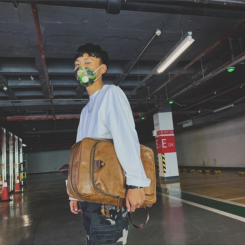 Men Backpack PU Leather Backpack Large Laptop Backpacks Men’s Mochilas Backpack