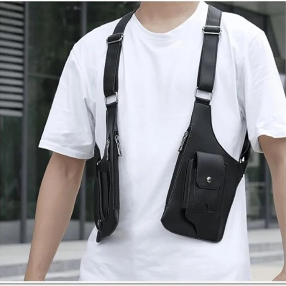 Adjustable Anti-Theft Underarm Shoulder Bag PU Wallet Holster Bag Newest