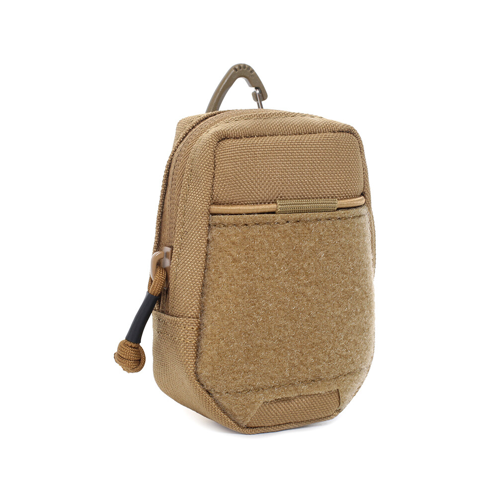 Men Tactical Molle Keychain Pouch Portable Mini EDC Pocket Coin Key Earphone Bag