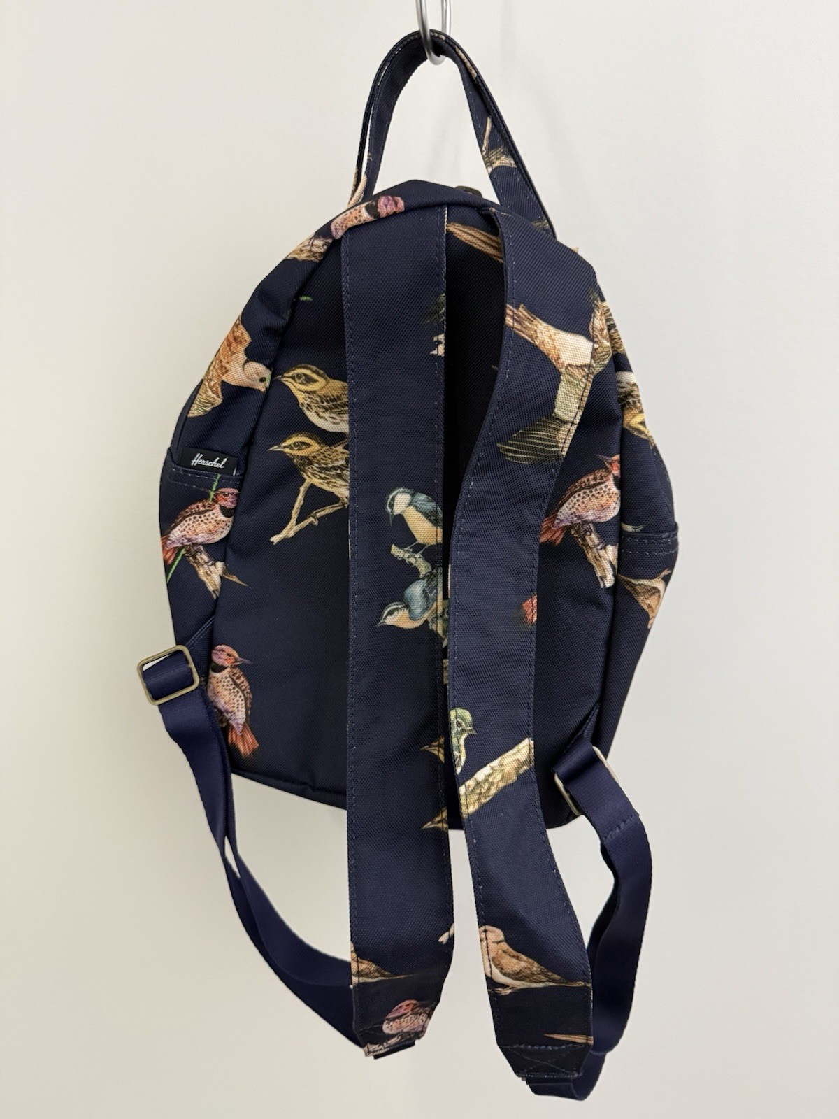 Herschel Backpack Bag Birds All Over Print Pockets Casual Every Day Pack Small?