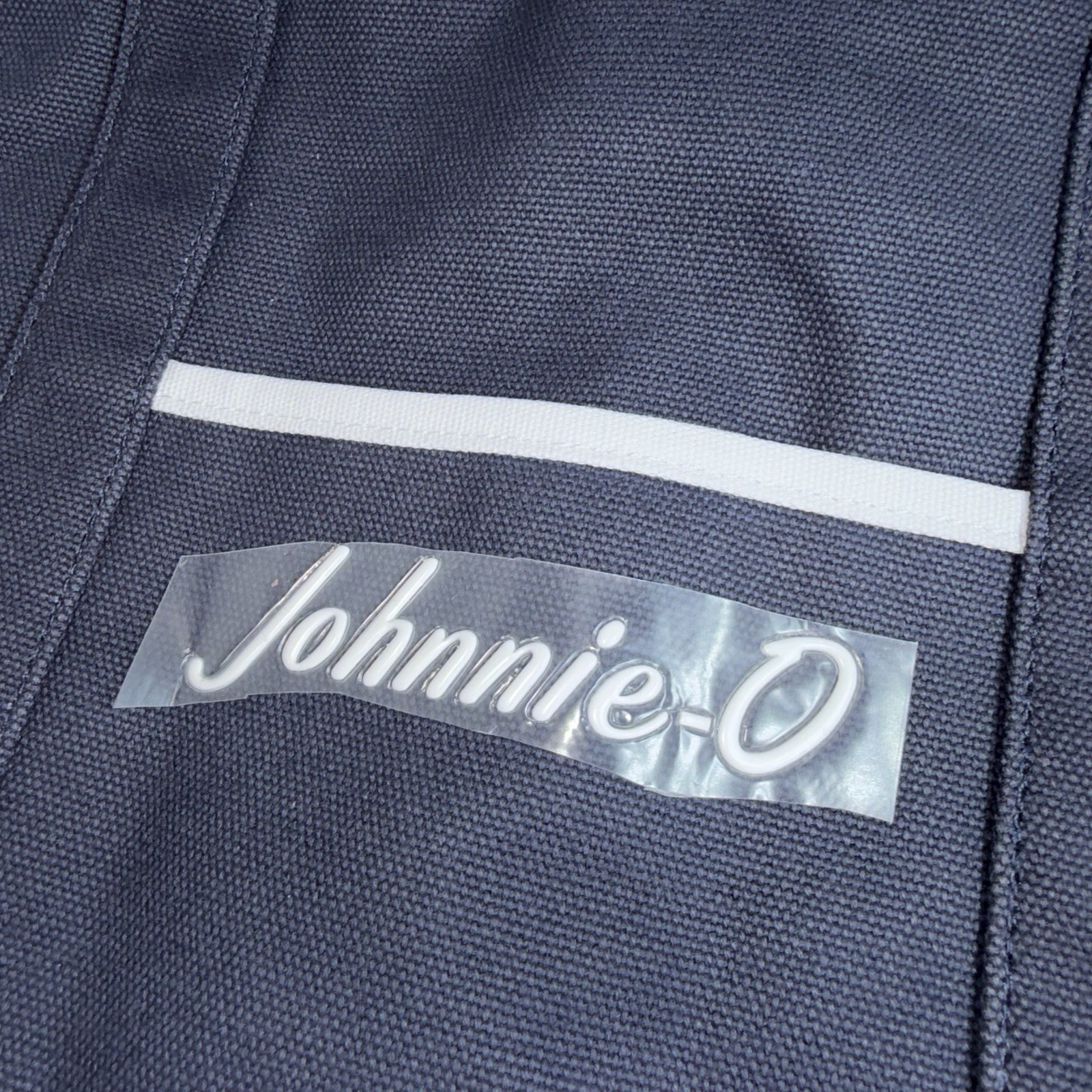 Johnnie-O Signature Logo Navy Blue Zip Tote Bag Large New
