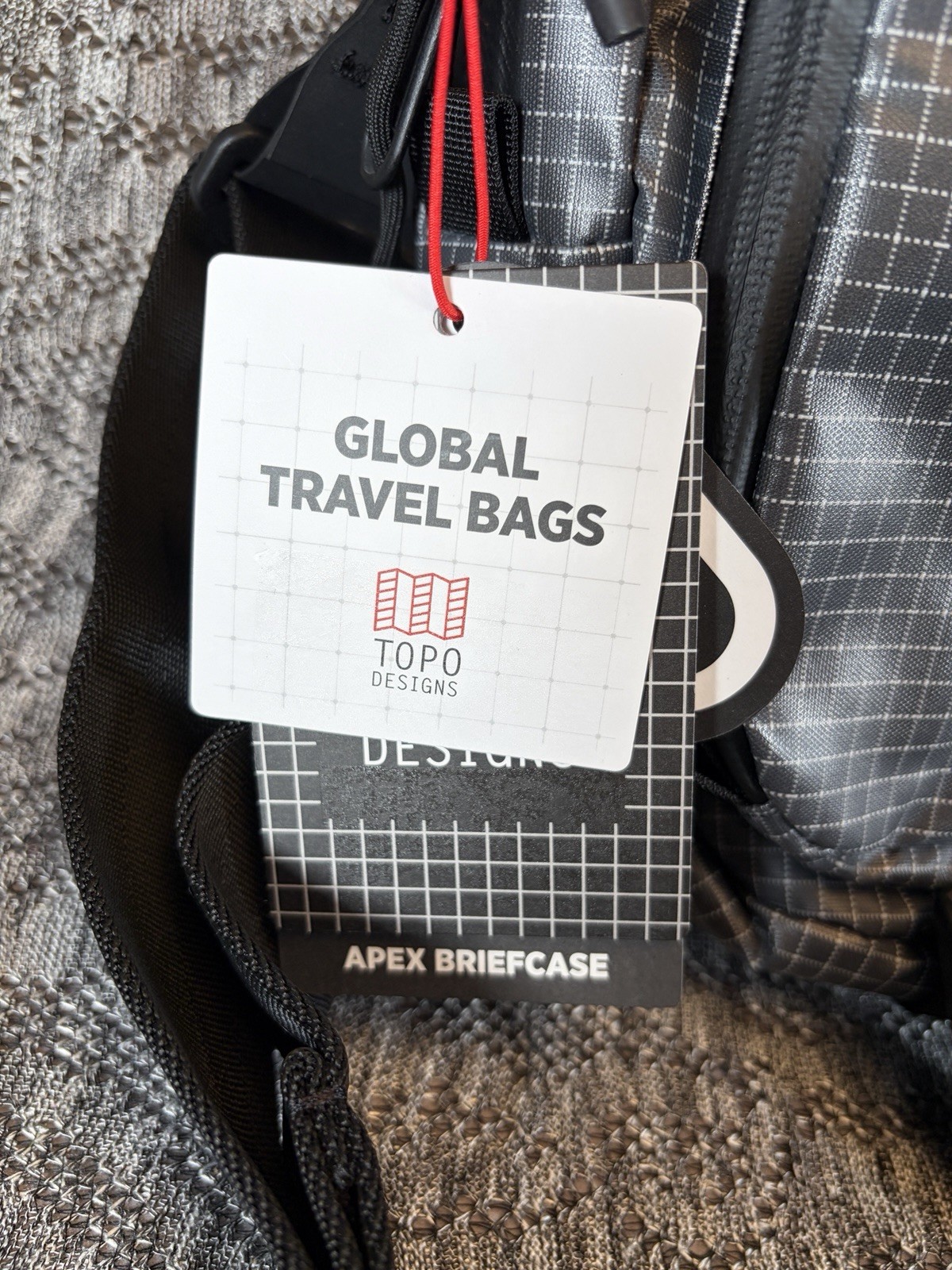 Topo Designs Apex Global Briefcase Travel Bag Backpack Black NWT