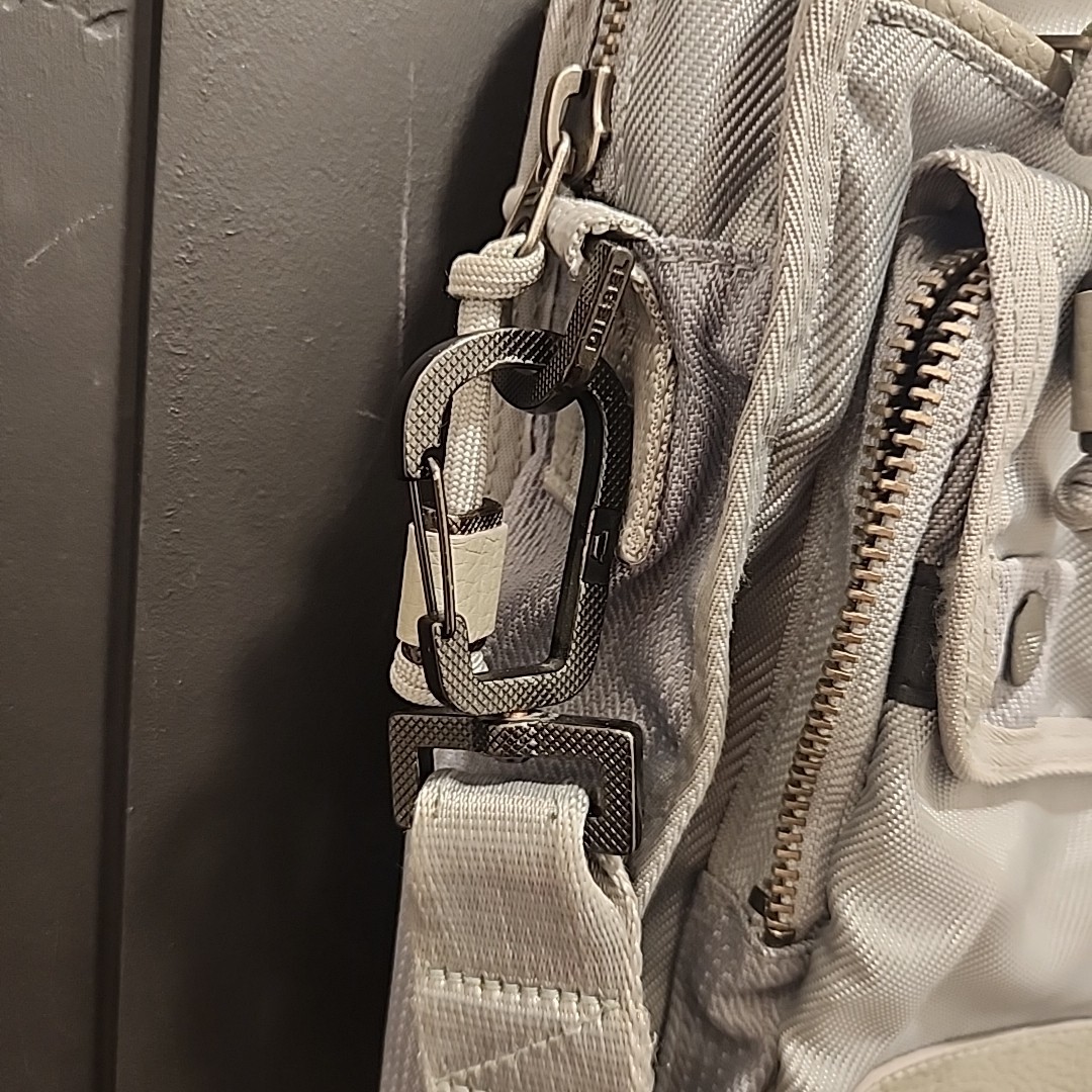 Diesel Business Messenger Laptop Crossbody Cargo Gray Bag Used Y2K