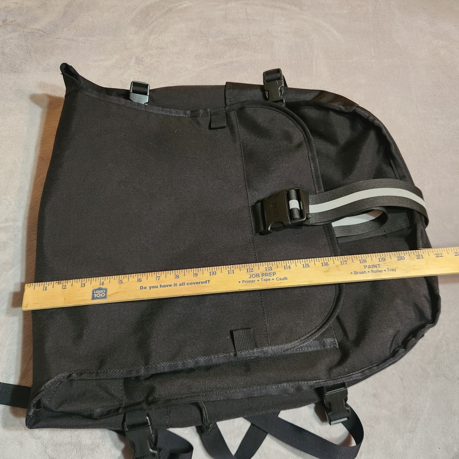 Chrome Industries Warsaw Backpack Large Black Nylon Red Interior Waterproof Bike