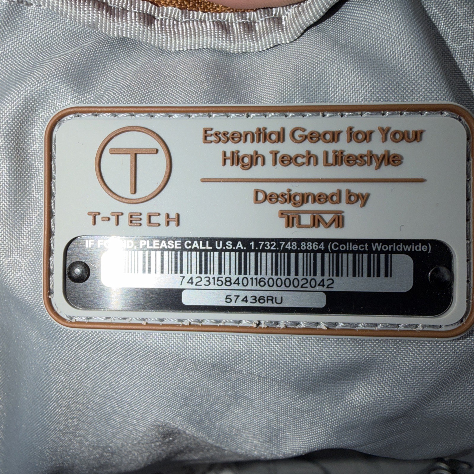 Tumi T-Tech Crossbody Sling Pack Messenger Travel Bag Brown Style 57436RU