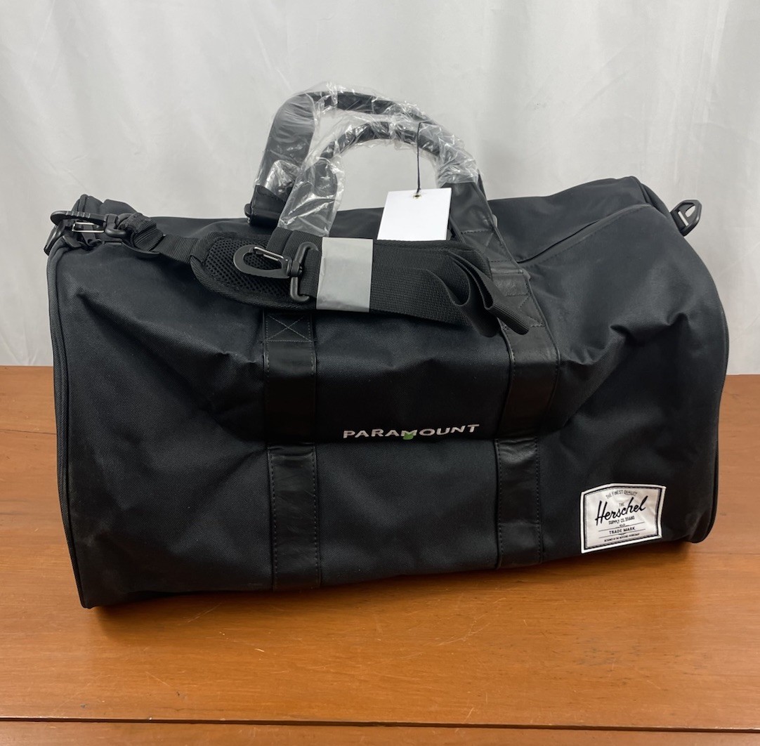 NEW Herschel Novel Duffel Bag Black Synthetic Leather Classic 43L