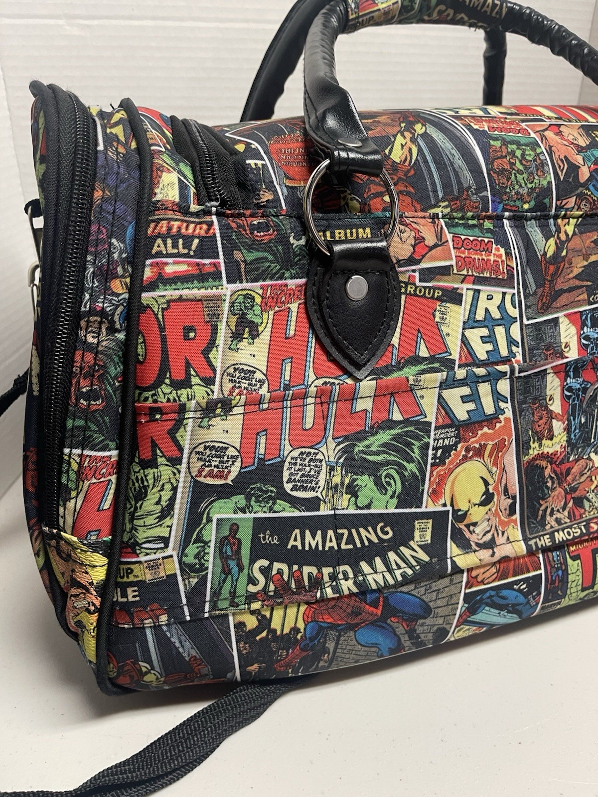 Rare Marvel Duffel Bag Iron Man Etc