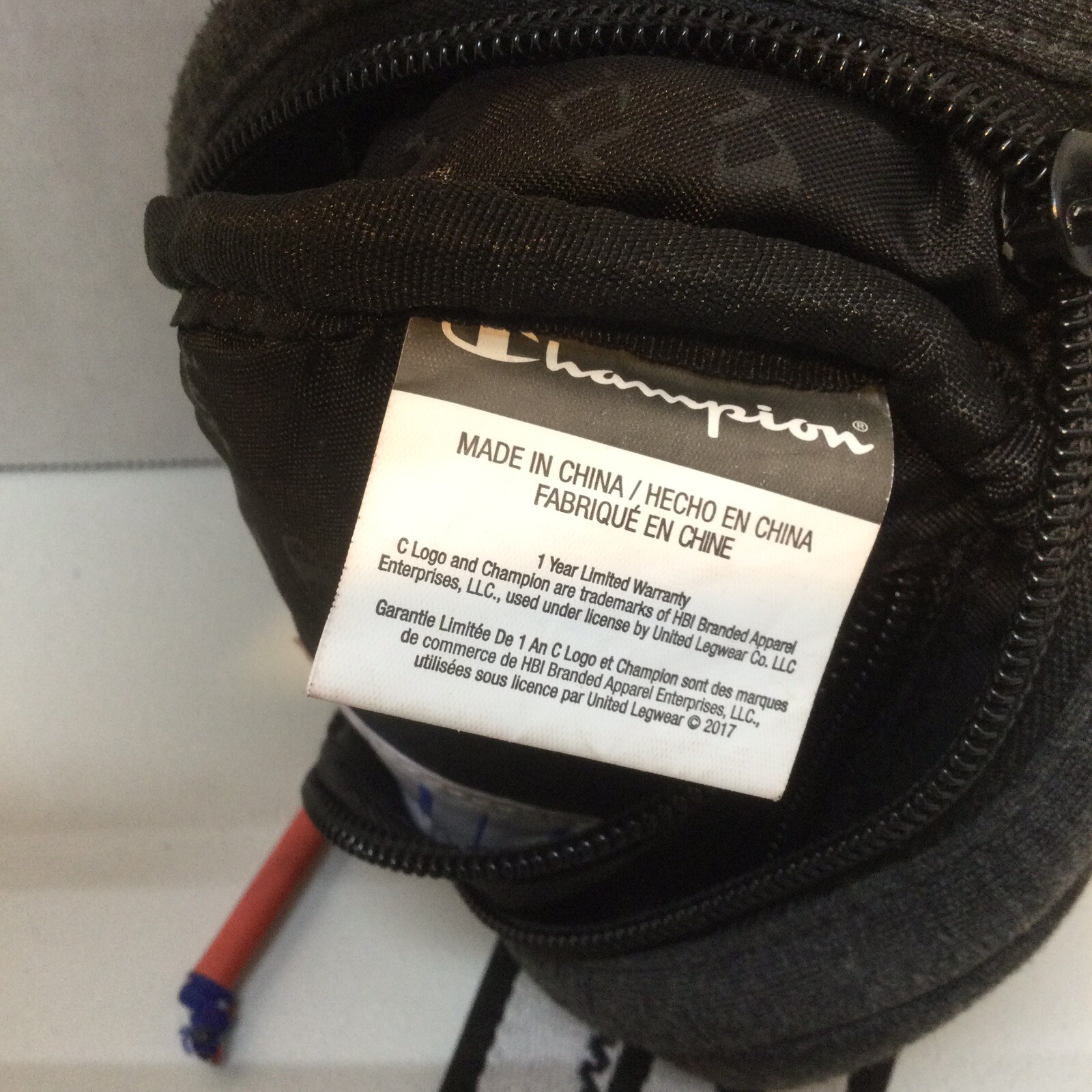 Champion Hip Fanny Pack/Shoulder Bag 44” Max Waist Unisex Grey/Red/Blue/White