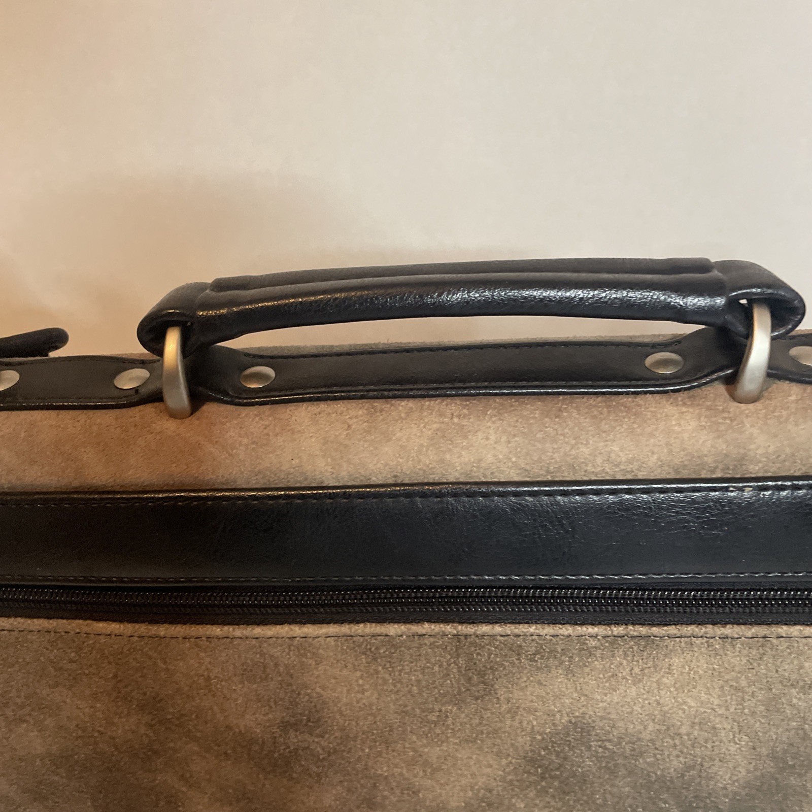 Vintage Stetson Leather Briefcase Messenger MANbag 15×12 Inch Distressed Rugged