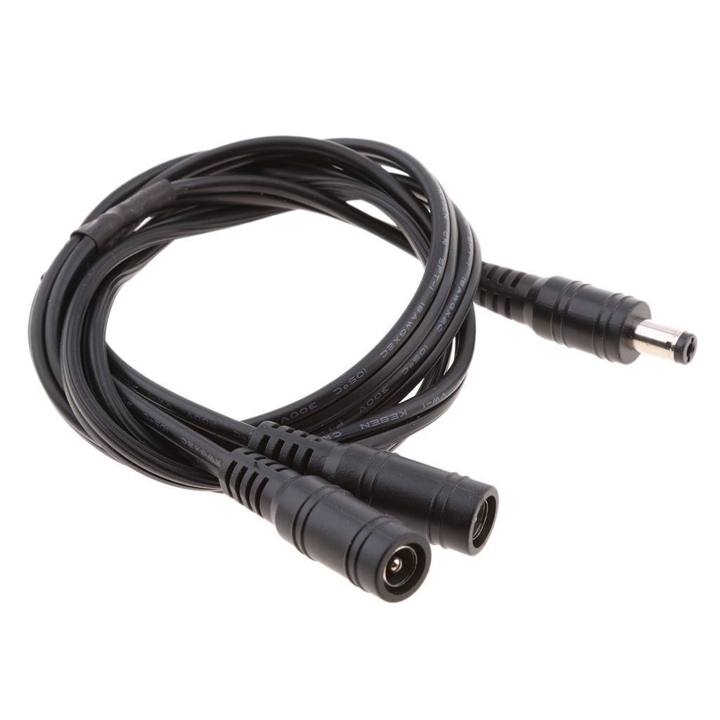 DC Power 5.5×2.1mm 1 Male Plug To 2 Female Jack Cable