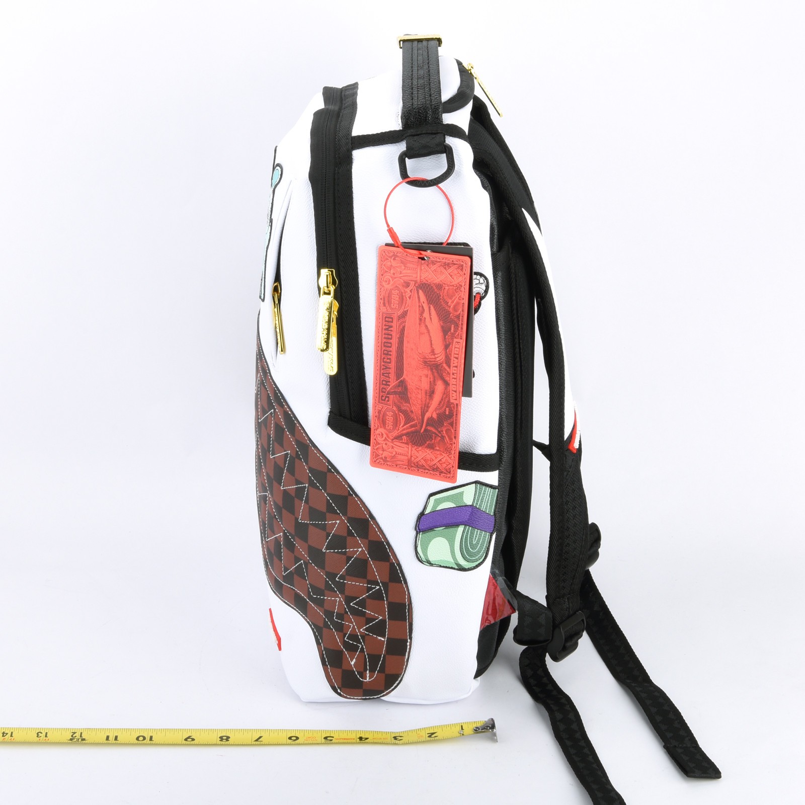 Sprayground Shark Let’s Make Some Noise Sharks Leather Backpack Unisex