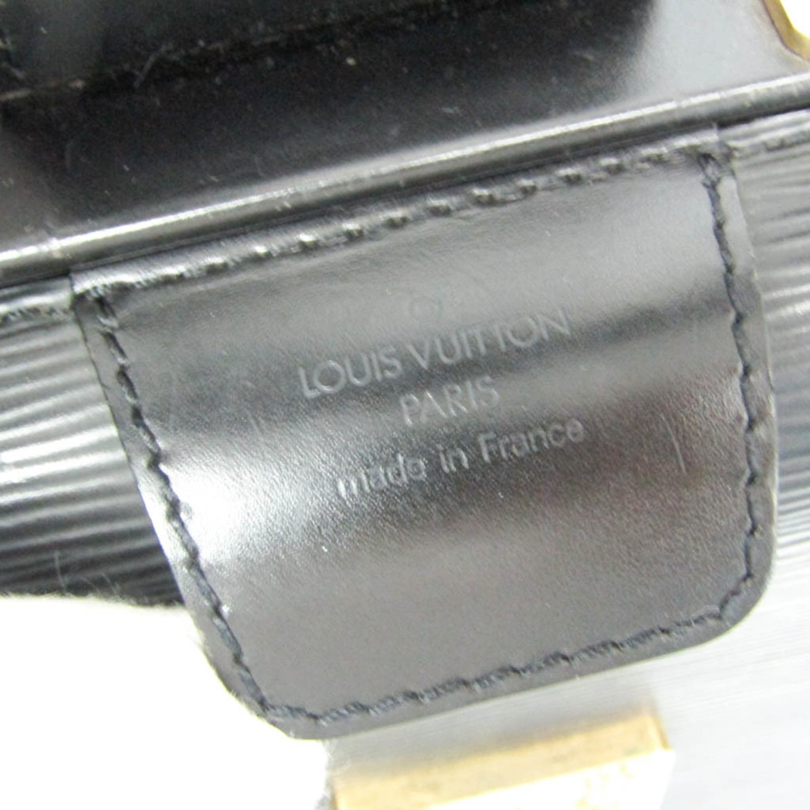 Louis Vuitton Epi Serviette Fermoir M54352 Briefcase Black Noir Used