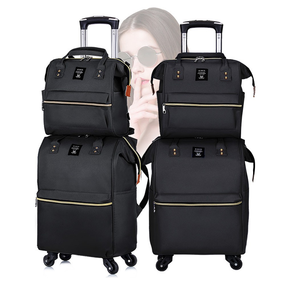 4 Wheel 20″ Traveler Lightweight Rolling Carry On Luggage Softside Suitcase