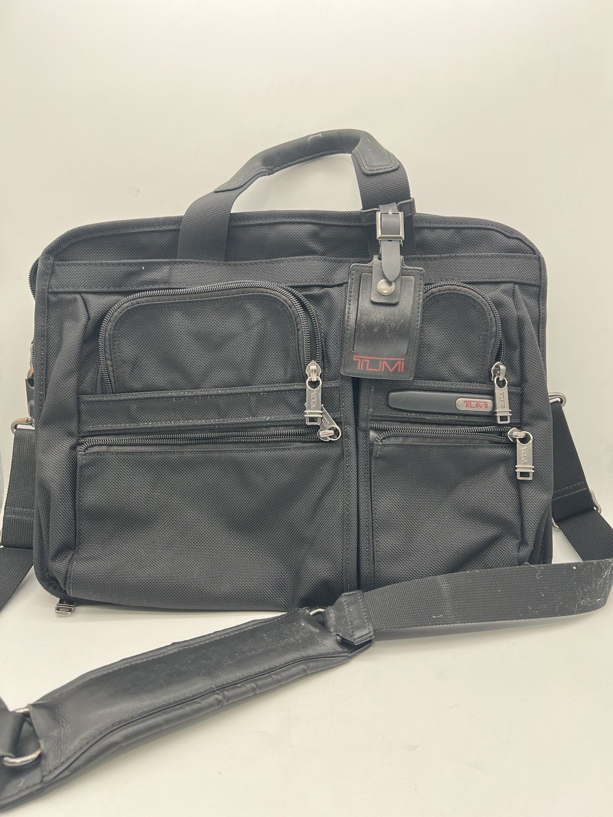 TUMI Alpha Messenger Computer Bag Black Ballistic Nylon 17’ 26114DH MSRP $395