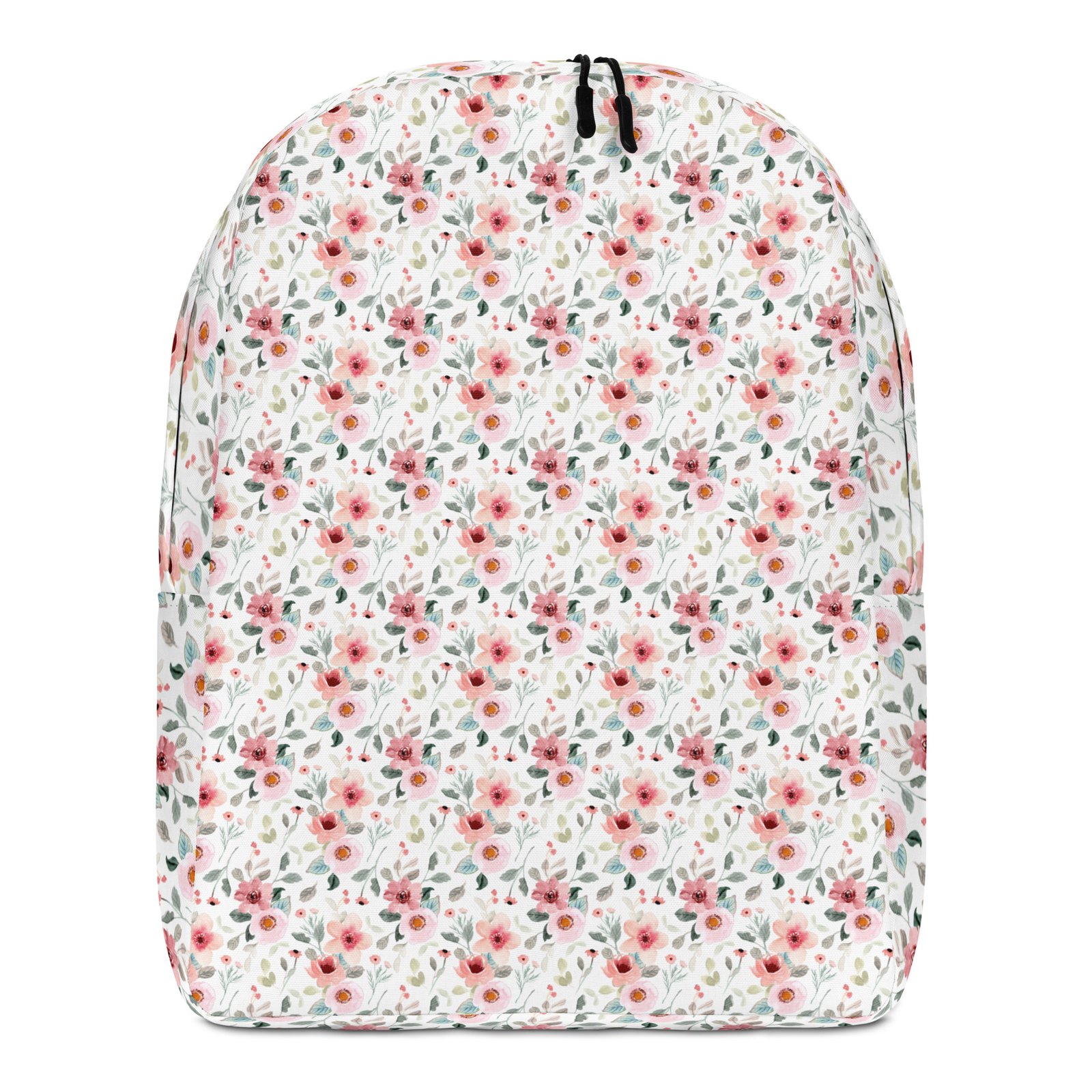 Minimalist Backpack Beautiful Floral Pattern