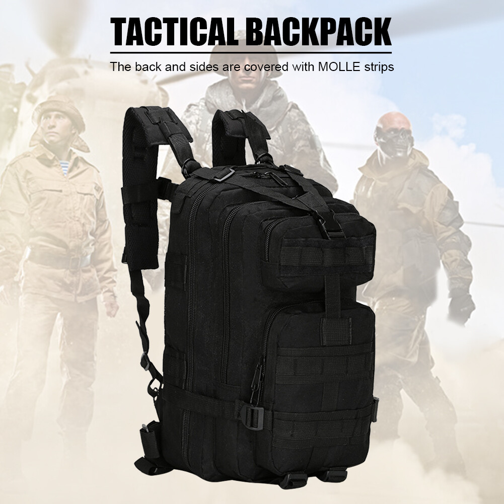 30L Tactical Backpack Large Army 3 Day Assault Pack Molle Bugout Bag Rucksack US