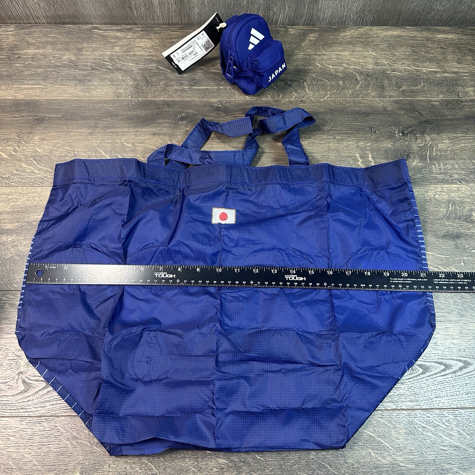 Adidas Japan 26 World Cup Packable Bag Mini Backpack Keychain with Tote KC0757