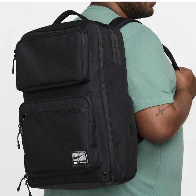 Nike Utility Speed Backpack Gym Bag Travel Black Hiking Camping FN4106-010 27L